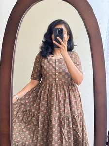 Beautiful Summer Maxi <b>Dress</b> With Prints Of Pure And Rich Soft Cotton - Product Image 4