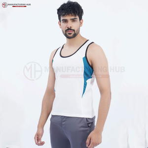 Logo personnalisé coton hommes hommes Muscle Gym course Stringer débardeurs musculation Fitness débardeurs - Product Image 3