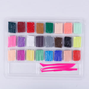 Argile légère écologique pour enfants, argile à <span class=keywords><strong>modeler</strong></span> et à cuire avec kit <span class=keywords><strong>d</strong></span>'outils - Multicolore pour les âges de 5 à 14 ans, fabrication de boucles <span class=keywords><strong>d</strong></span>'oreilles - Product Image 2