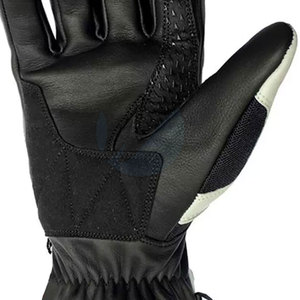 Gants de course unisexes à doigts entiers en cuir imperméable, technologie d'écran tactile coupe-vent pour le sport, motif de ceinture d'équitation moto - Product Image 6