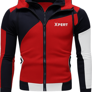 OEM/ODM Sports Zipper Hoodie with <b>Bib</b> Collar Custom Logo <b>Training</b> & Streetwear Jacket Unisex Activewear Low MOQ Wholesale - Product Image 3