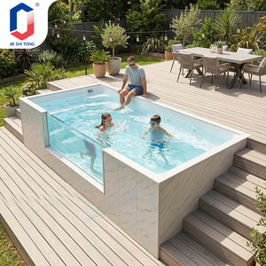 Piscina Elevada de Fibra de Vidrio para Adultos y Niños, Piscina Grande para Exteriores con Características Resistentes a los Rayos UV y Ecológicas - Product Image 1