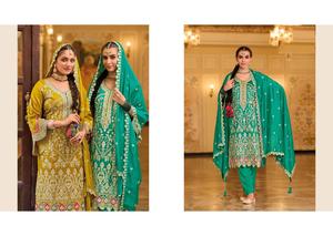 New Latest Wholesale Premium Multi Color Women's Ready-Made Embroidery and Hand Work <b>Kurti</b> and Duppatta Set - Product Image 5