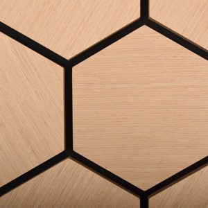 Innovative Design Wooden Veneer Hexagonal Acoustic <strong>Wood</strong> Slat <strong>Wall</strong> <strong>Panels</strong> MDF for Modern Hotel - Product Image 3