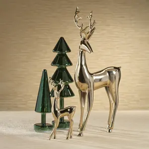 Personnalisé Moderne En Acier Inoxydable Abstrait Géométrique Sculpture Chat Debout avec Écharpe Statue En Métal pour Paysage Art Affichage - Product Image 3