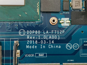 Nueva placa base para ordenador portátil Dell Precision 3530, i5-8400H, LA-F712P, SR3Z1, 0V3DD4, V3DD4 - Product Image 5