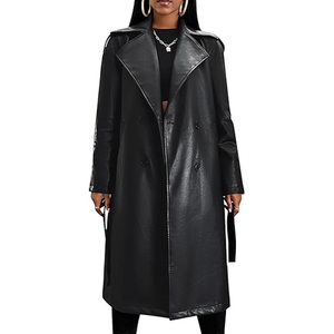 Abrigos Largos de Cuero para Mujer en Oferta, Colección Invernal Cálida, Disponibles en Todos los Colores y Tallas, Hechos a Medida - Product Image 6