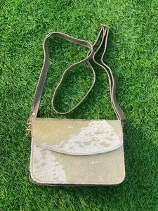 Nouveaux sacs à bandoulière en cuir de fourrure métallique élégant occidental de haute qualité à la mode véritable sacs à main latéraux en cuir de fourrure métallique - Product Image 4