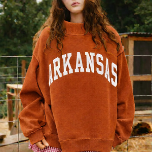 Top Casual de Invierno para Mujer, Moderno, Holgado, con Cuello Alto Simulado, Estilo Urbano, para un Confort Diario Suave - Product Image 2