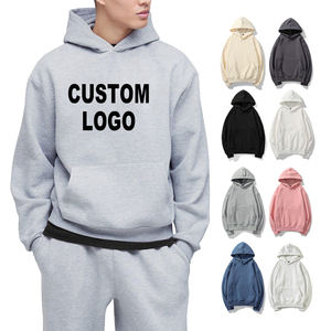 Pull à capuche imprimé classique personnalisé Sweat-shirt en molleton de coton de qualité supérieure Broderie Design teint uni pour l'automne décontracté - Product Image 1