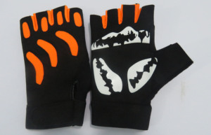 Unisex Custom Half-Finger Leather Fitness Gloves Home Use Sports Cycle Gloves - Product Image 3