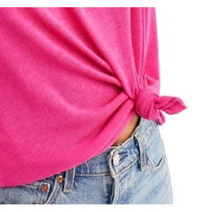 T-shirt da donna Free People Cassidy in jersey di cotone 100% traspirante, vestibilità aderente, disponibile nelle taglie XS e XXS, colore rosa - Product Image 3