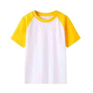 Camiseta para niños Camiseta de manga corta de algodón con cuello redondo de alta calidad para niños Camiseta para niños con logotipo personalizado - Product Image 3
