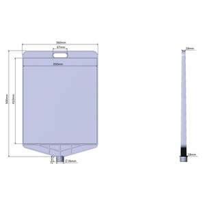 Double Sided Garage Door <b>Sign</b> No Parking Rectangle Print Reflective Material - Product Image 1