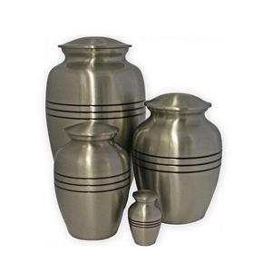 Urna de cremación de Metal para adultos de alta calidad, esmalte transparente para cenizas humanas, tipo de piedra decorativa, exportación para uso funerario y funerario - Product Image 2
