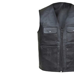 Chaleco de Cuero Genuino de Primera Calidad con Diseño Elegante, Costuras Duraderas y Ajuste Cómodo. para uso casual o formal, todas las tallas - Product Image 3