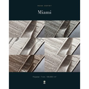 พรมโพลีเอสเตอร์ขายส่ง รุ่น MIAMI MI001 สีเบจ ผลิตด้วยเครื่องจักร แบบพรมตุรกี สำหรับห้องนั่งเล่น โครงการโรงแรม - Product Image 3