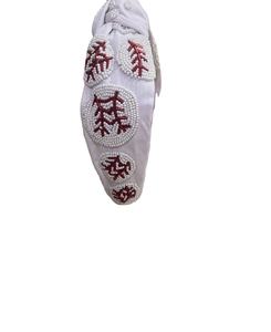 Stylish Trendy Baseball Seed Bead Hairband for Women Knotted Velvet <b>Fabric</b> Hairclip Accessory Braided Style - Product Image 1