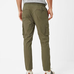 กางเกงคาร์โก้ผู้ชายใหม่ ผ้าฝ้ายสีดำ กางเกงทำงานไซส์ใหญ่ กางเกงลำลองปีนเขาสำหรับฤดูร้อน กางเกงจ็อกเกอร์ขายาว กางเกงผู้ชาย - Product Image 5