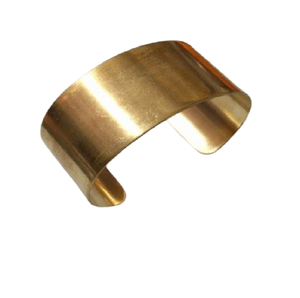 Bracelet manchette large en laiton pur fait à la main pour les femmes bracelet élégant pour la vente en gros de l'Inde - Product Image 2