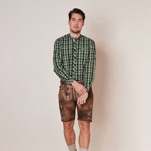 Hombres 2025 Camisa bávara Estilo Oktoberfest Tradicional Alemán Bávaro Diseñador Camisa bávara - Product Image 6