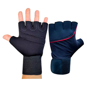 Guantes de levantamiento de pesas de neopreno de la mejor calidad, guantes de entrenamiento de gimnasio de medio dedo con logotipo personalizado para entusiastas del fitness - Product Image 1