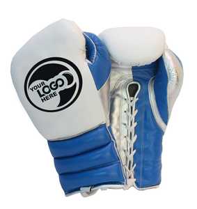 Gants de boxe professionnels personnalisés à lacets pour l'entraînement et le sparring, en cuir véritable, antidérapants, respirants, légers et anti-humidité - Product Image 3
