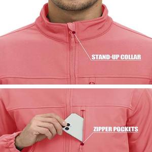 Veste Softshell Homme Imperméable Légère et Respirante à Manches Longues avec Logo Personnalisé pour Activités Sportives et Fitness en Extérieur - Product Image 5