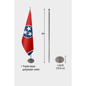 Tennessee Official Indoor <b>Flag</b> 3x5ft Digital Printed Cotton Aluminum <b>Pole</b> Customizable Nylon Polyester Plastic Cars Desks - Product Image 6