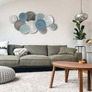 Art mural en fer moderne minimaliste de haute qualité avec design géométrique pour l'intérieur de la maison au prix de gros - Product Image 3
