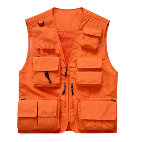 Chalecos de caza informales para hombre al por mayor, chaleco al aire libre con múltiples bolsillos, chaleco de carga, viaje, caza, Camping, prendas de vestir exteriores tácticas - Product Image 1