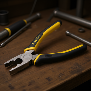 Pince combinée Stanley Fatmax en acier chromé forgé, multi-pack, avec surface de mâchoire dentée et poignée en plastique souple - Product Image 3