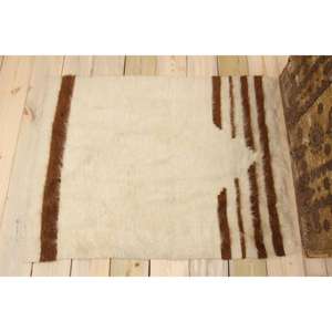 พรมขนาด 2.6x3.3 ฟุต, พรมตุรกีวินเทจขนาดเล็ก, พรมขนสัตว์สีขาว - Product Image 2