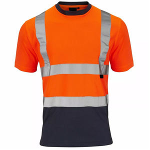 T-shirt de sécurité réfléchissant haute visibilité personnalisé votre logo T-shirt de sécurité à manches courtes de protection à vendre - Product Image 1