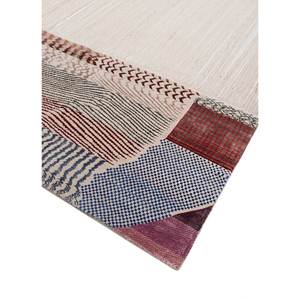 Alfombras Manchaha Les-5060(Cm-01) Tejidas a Mano con Lana y Seda de Bambú en Patrón de Parches Rojo y Naranja para Uso Doméstico - Product Image 2