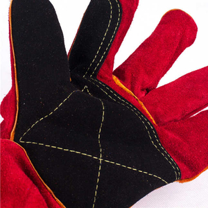 Recién llegado, guantes de soldadura de cuero de seguridad Premium resistentes al calor, a un precio razonable, Premium, mejor diseñados para una comodidad óptima - Product Image 4