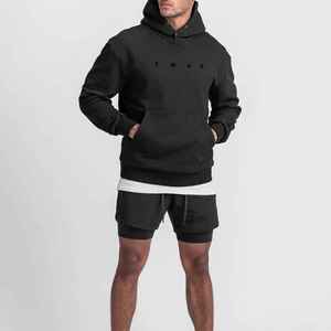 Hombres pulóver con capucha Premium algodón Casual Streetwear sudadera ODM logotipo personalizado Color antiarrugas venta al por mayor a granel Venta caliente - Product Image 5