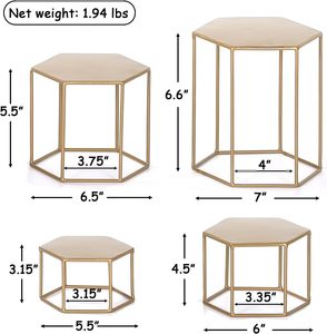 Série de supports à gâteaux en métal pour présentations de desserts superposés, idéale pour les réunions communautaires, disponible en gros - Product Image 4