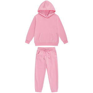 Chándal con capucha de invierno informal para niños, logotipo personalizado, conjunto de pantalones de chándal y sudadera con capucha de algodón 100%, ropa para niños - Product Image 4