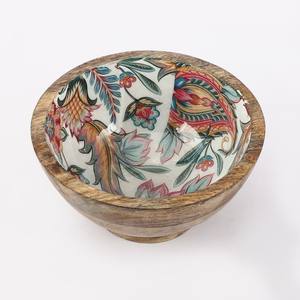 Vente chaude bols polis en bois de manguier en gros 100 pièces ustensiles de cuisine polyvalents décoration de la maison - Product Image 3