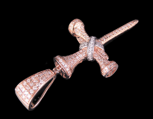 Men's S925 Sterling Silver Minimalist Moissanite Diamond <b>Cross</b> Pendant Classic Religious Style Fine Jewelry Gold Plating - Product Image 2