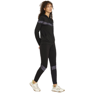 Conjunto de chándal con logotipo personalizado para mujer, chándal de algodón y poliéster con cremallera, conjunto de chándales deportivos para correr, chándal de fútbol liso - Product Image 3