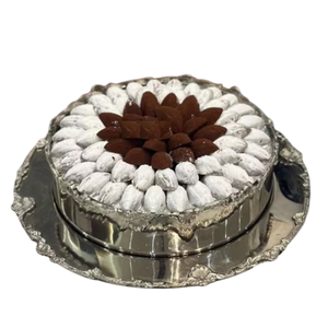 ชามเสิร์ฟช็อคโกแลตทรงกลมดีไซน์หรูหราชามโลหะทำมือชามเสิร์ฟขนมหวาน - Product Image 2