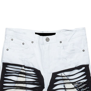 Streetwear Custom Patches Logo <b>Men</b> Denim <b>Shorts</b> With Custom Embossed Design <b>Shorts</b> Distressed <b>Shorts</b> Denim <b>Camo</b> <b>Shorts</b> 2025 - Product Image 6