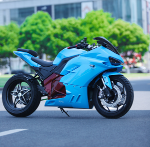 มอเตอร์ไซค์แข่งซูเปอร์พาวเวอร์ 200 มม. 96 โวลต์ 150 แอมป์ชั่วโมง มอเตอร์ไซค์ไฟฟ้าความเร็วสูงพร้อมระบบควบคุมระบายความร้อนด้วยน้ำ ความเร็ว 200 กม./ชม.+ - Product Image 2