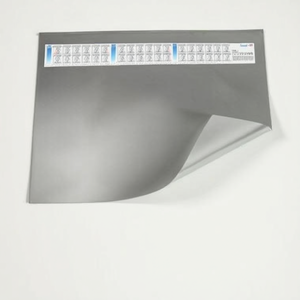 Bloc-notes Durella DS 53 x 40 cm en plastique gris RUNNER avec superposition en feuille métallisée - Product Image 3