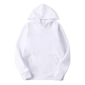 Jersey de algodón liso más vendido, sudaderas con capucha en blanco, suministro de sudaderas con capucha al por mayor para hombres y mujeres, sudaderas con capucha con estampado de logotipo personalizado - Product Image 2