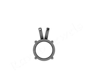 Nueva llegada de plata esterlina 925 joyería encontrar forma redonda Punta de moda 10x15mm hecho en La India colgante de montaje semi para exportación - Product Image 5