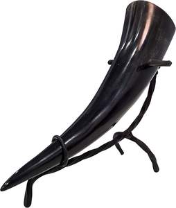 Corne à boire Viking artisanale Cadeau de mariage idéal pour garçons d'honneur et demoiselles d'honneur Corne à boire traditionnelle par HF CRAFTS - Product Image 6