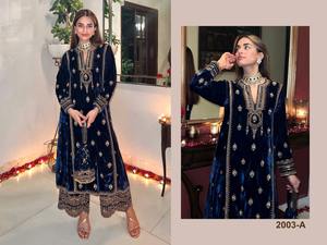 Costume Salwar pakistanais pour femmes, magnifique, aspect lourd, design traditionnel, tissu doux, idéal pour les mariages, les fêtes et les occasions spéciales - Product Image 2